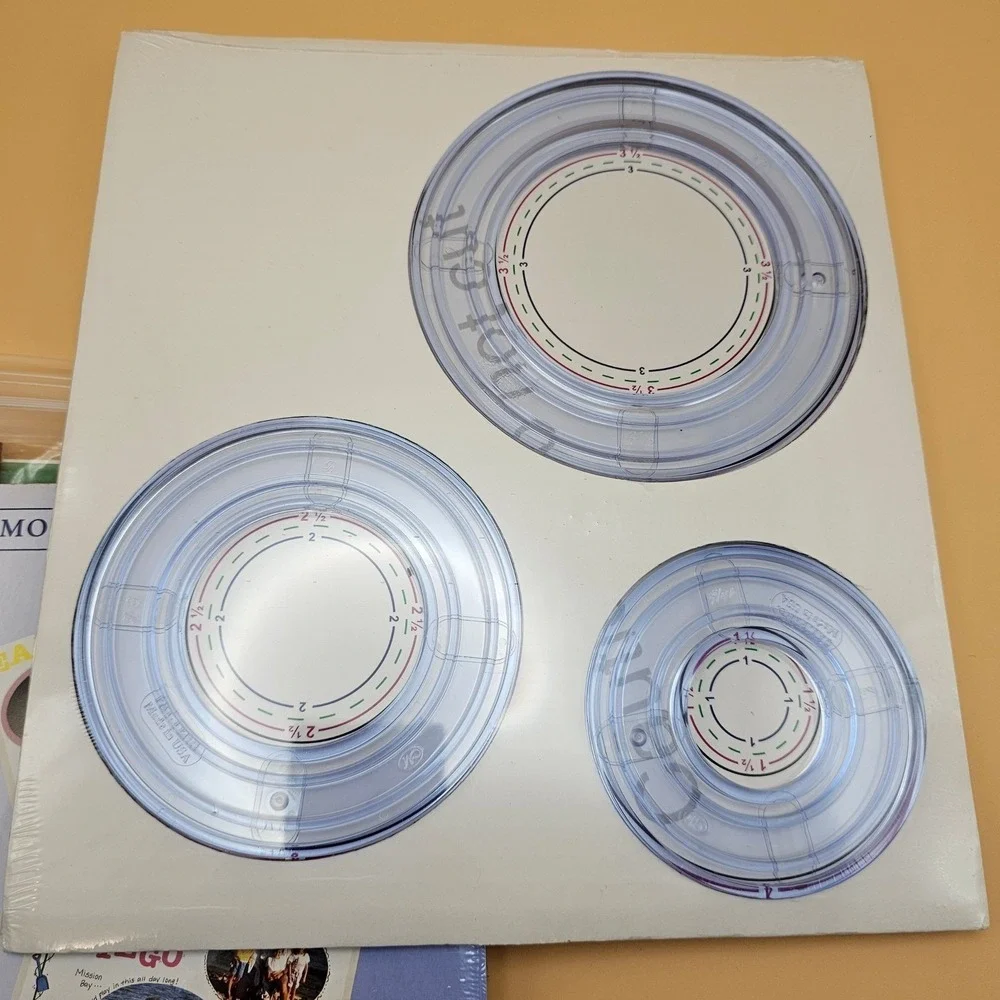 Vintage Creative Memories Custom‎ Cutting Lot Circle Oval Templates Scrapbooking